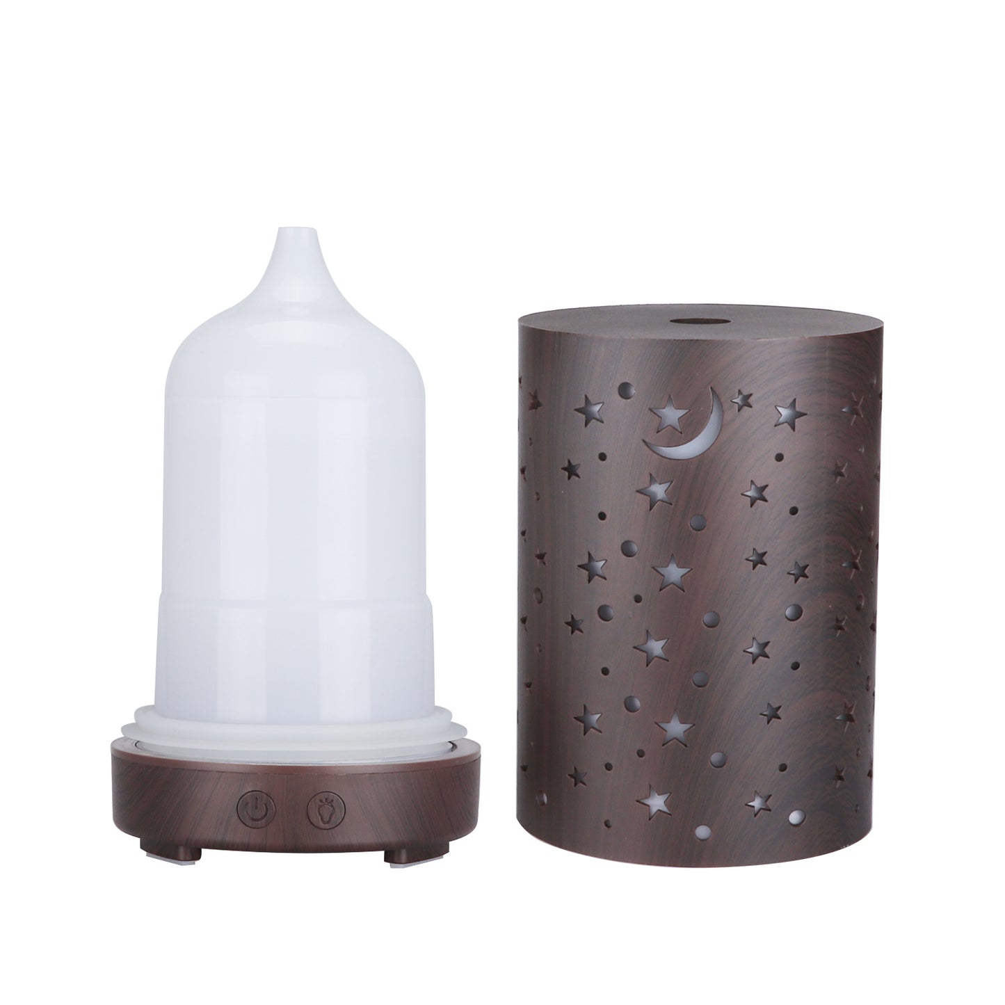 Starry Sky Aroma Diffuser – Colorful Hollow LED Humidifier for Desk & Nightstand