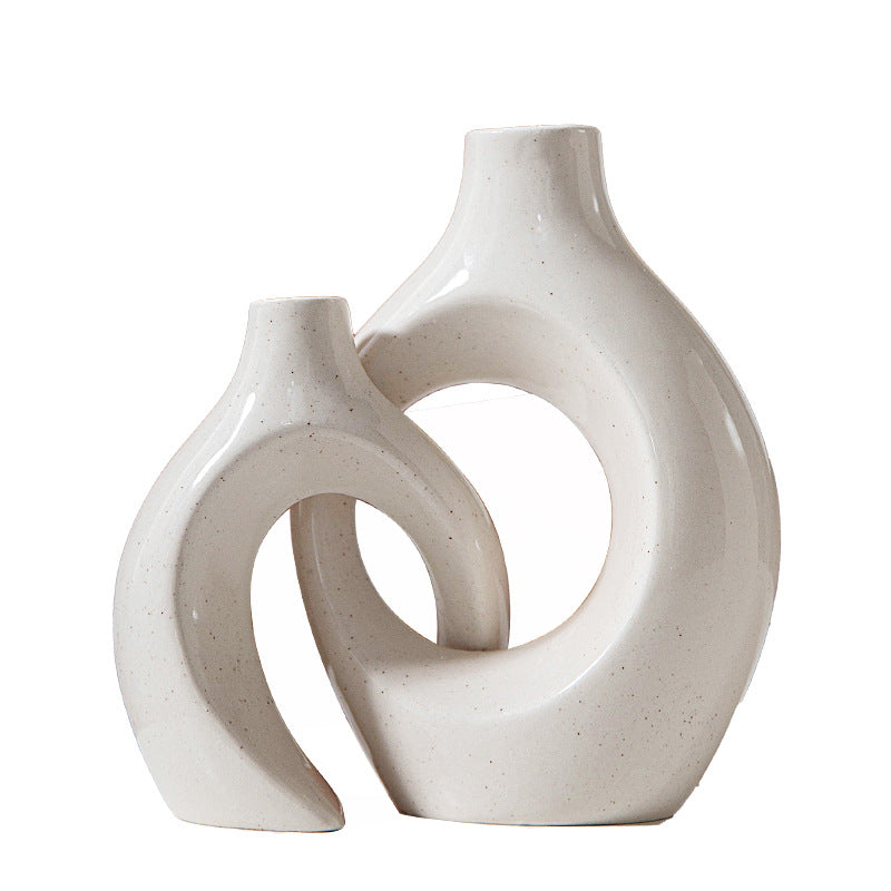Nordic Ceramic Candle Holder – Snuggle Set or Donut Style
