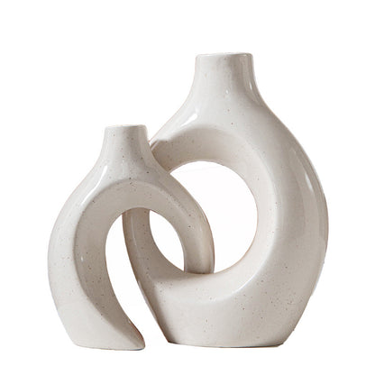 Nordic Ceramic Candle Holder – Snuggle Set or Donut Style