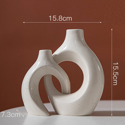 Nordic Ceramic Candle Holder – Snuggle Set or Donut Style