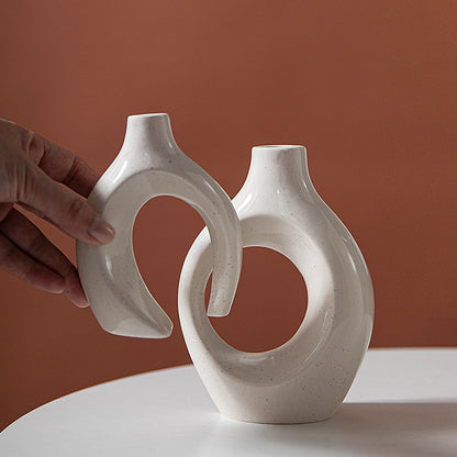 Nordic Ceramic Candle Holder – Snuggle Set or Donut Style