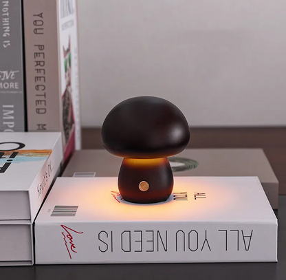 Rechargeable Mushroom Table Lamp – Touch-Controlled Ambient Light