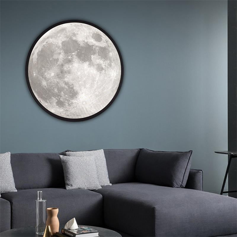 Moon Mirror LED Wall Light – Backlit Celestial Makeup Mirror