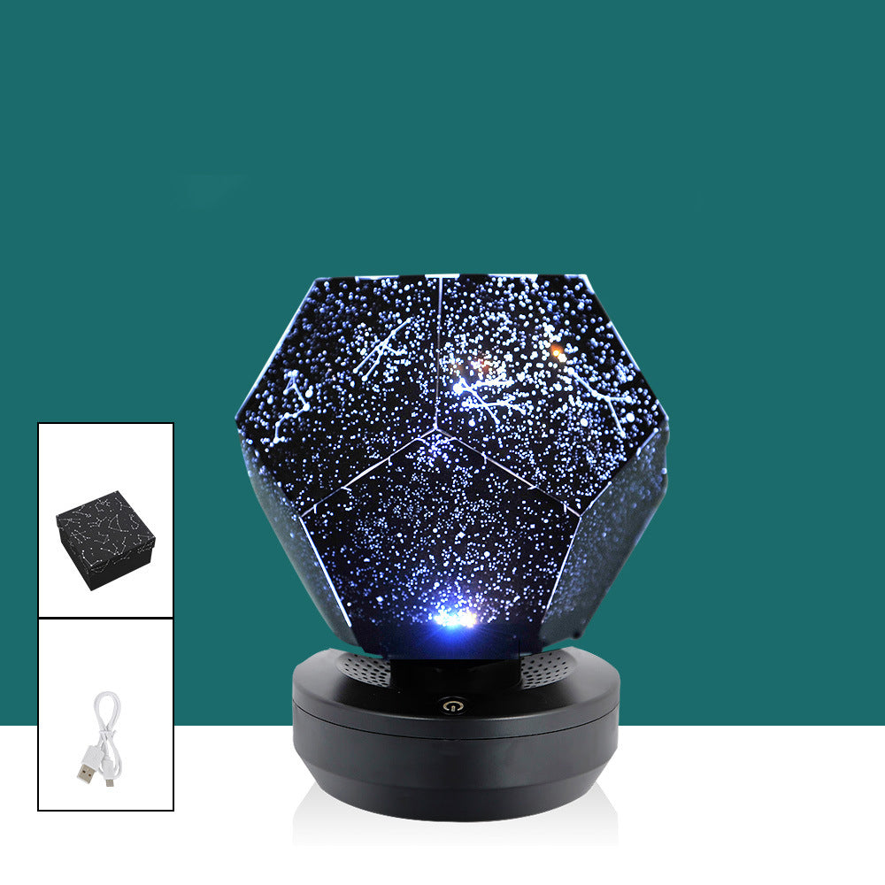 Rotating Starry Sky Projector – USB Star Projection Night Light