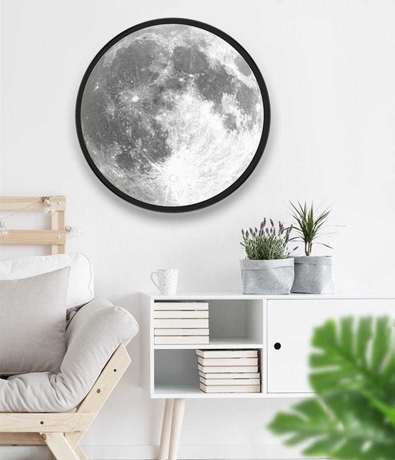 Moon Mirror LED Wall Light – Backlit Celestial Makeup Mirror