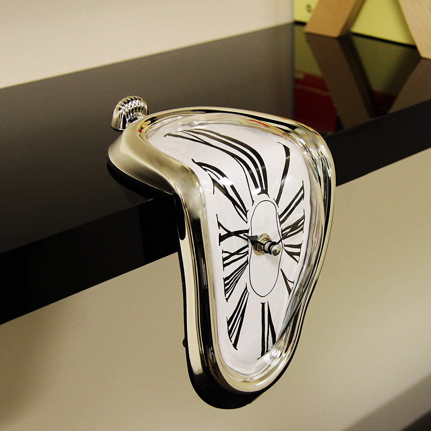 Melting Clock Desk Sculpture