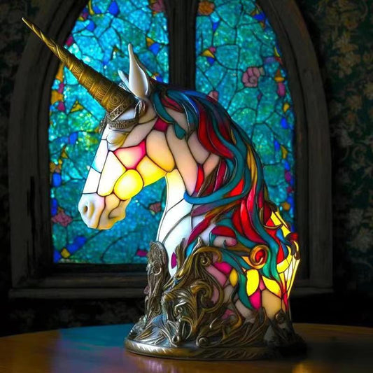 Stained Glass LED Animal Ornament – USB Ambient Light