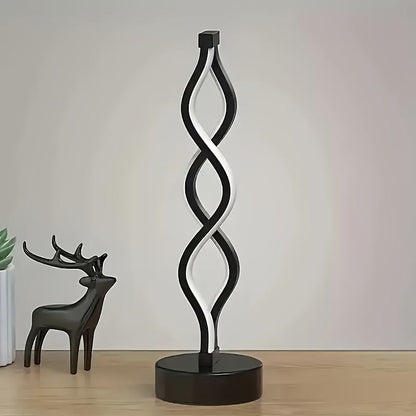 Sculptural Infinity LED Table Lamp – Rechargeable