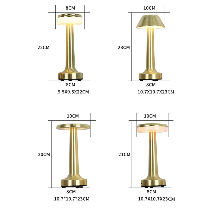 Retro Bar Table Lamp – Rechargeable Touch Dimmer Cordless Lamp