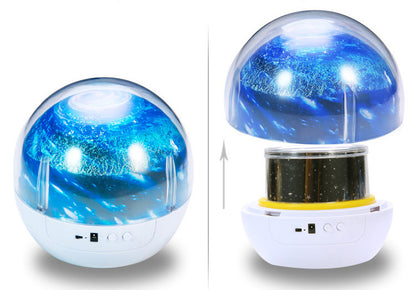 Galaxy Star Projector – Rotating Room Projector with Bluetooth Speaker | 3W