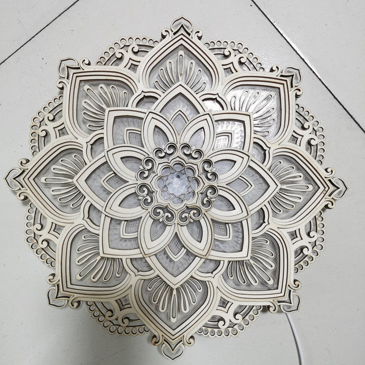 Illuminated Mandala Wall Décor – USB or Battery Powered