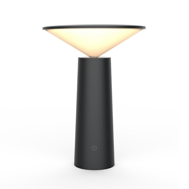 Tilted Shade Table Lamp – USB Rechargeable Bedside Light