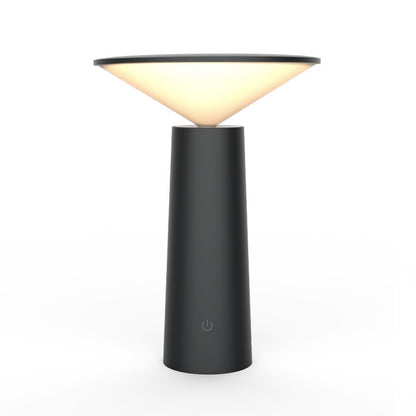 Tilted Shade Table Lamp – USB Rechargeable Bedside Light