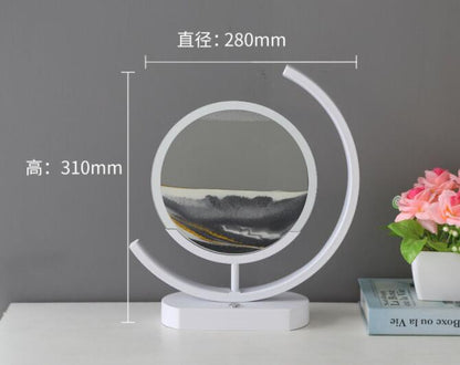 Sand Art Lamp – Moving Quicksand Painting with LED Halo Light