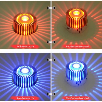 3W LED Wall Sconce – Recessed or Surface Mounted