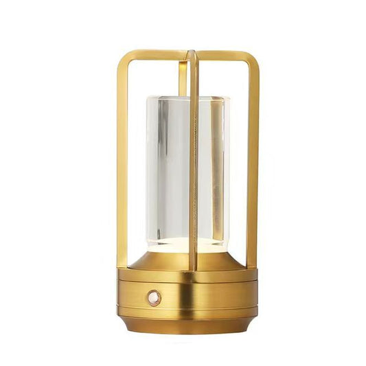 Cross Cage Lantern Table Lamp – Touch Rechargeable Desk Light