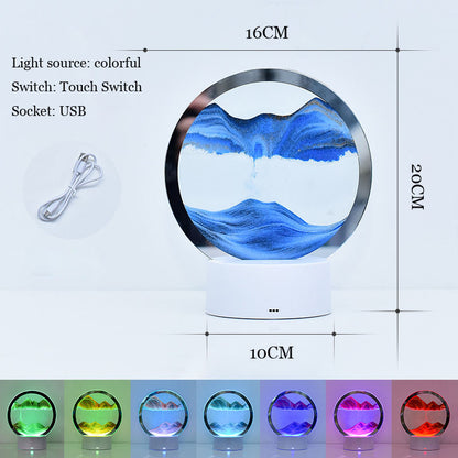 Dynamic Quicksand Lamp – Color-Changing Sand Art Light
