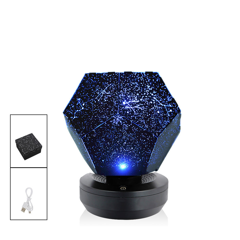 Rotating Starry Sky Projector – USB Star Projection Night Light