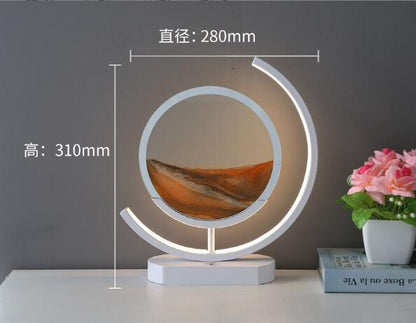 Sand Art Lamp – Moving Quicksand Painting with LED Halo Light