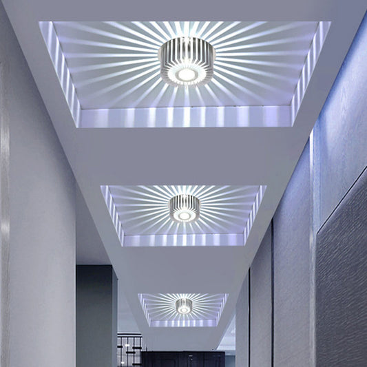 3W LED Wall Sconce – Recessed or Surface Mounted