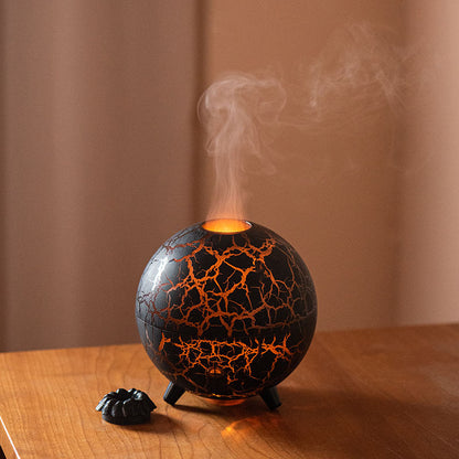 Lava Globe Aroma Diffuser – RGB Flame Ambiance & Cool Mist Humidifier