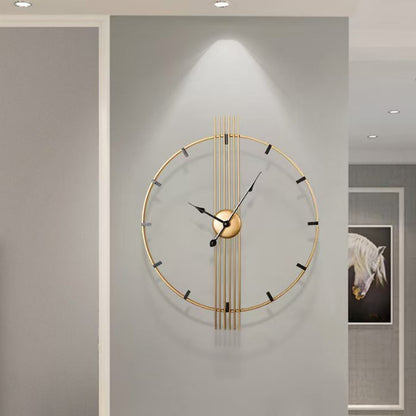 60cm Gold Iron Art Deco Wall Clock
