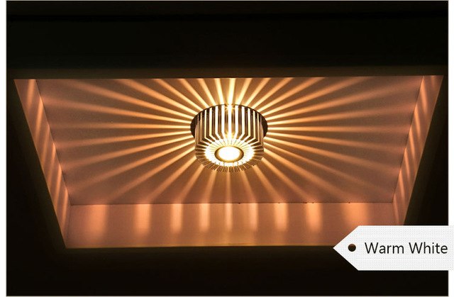 3W LED Wall Sconce – Recessed or Surface Mounted