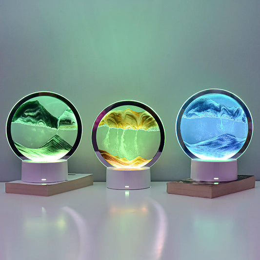Dynamic Quicksand Lamp – Color-Changing Sand Art Light