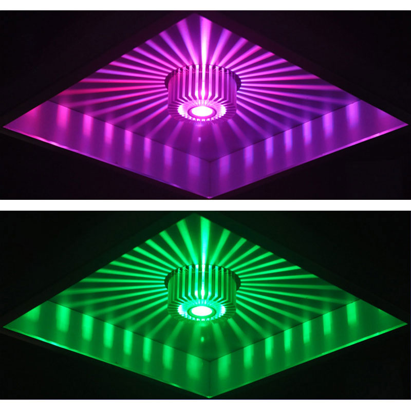 3W LED Wall Sconce – Recessed or Surface Mounted