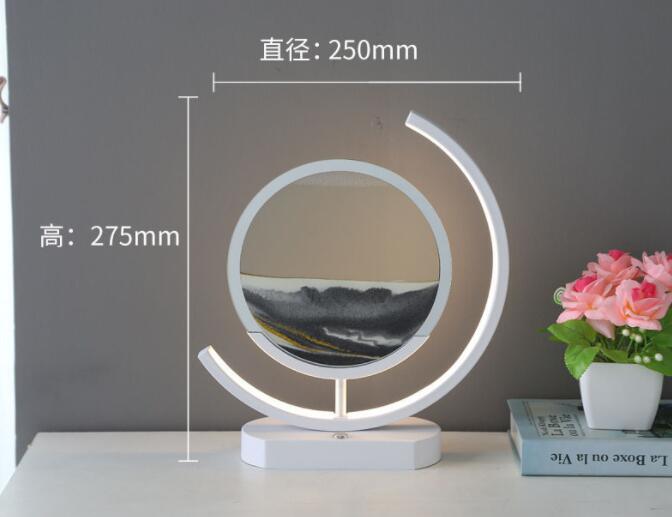 Sand Art Lamp – Moving Quicksand Painting with LED Halo Light