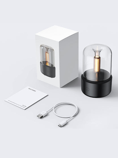 Candlelight Aroma Diffuser – USB Cool Mist Humidifier
