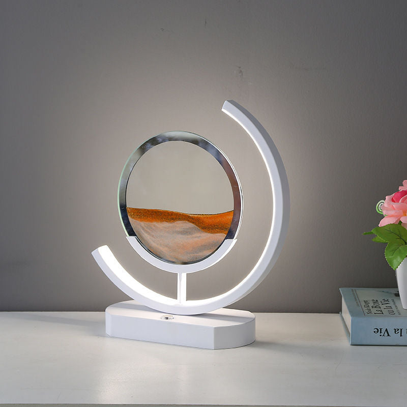 Sand Art Lamp – Moving Quicksand Painting with LED Halo Light