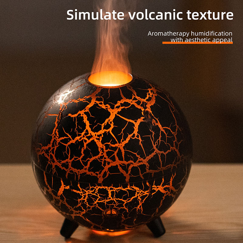 Lava Globe Aroma Diffuser – RGB Flame Ambiance & Cool Mist Humidifier