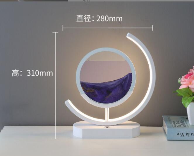 Sand Art Lamp – Moving Quicksand Painting with LED Halo Light