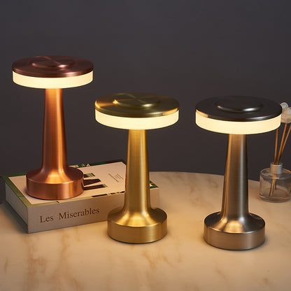 Retro Bar Table Lamp – Rechargeable Touch Dimmer Cordless Lamp