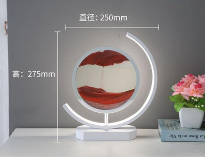 Sand Art Lamp – Moving Quicksand Painting with LED Halo Light