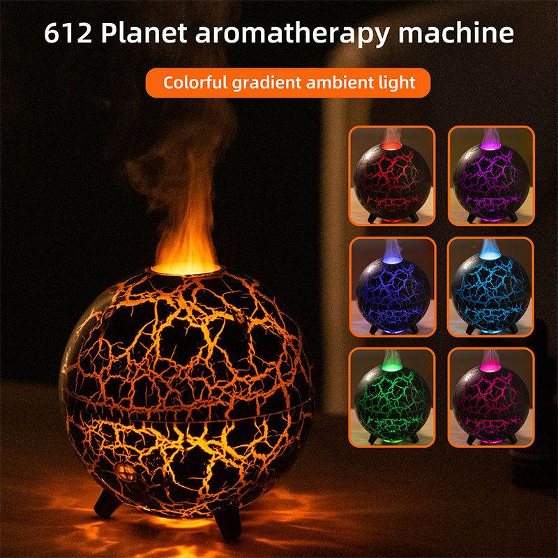Lava Globe Aroma Diffuser – RGB Flame Ambiance & Cool Mist Humidifier