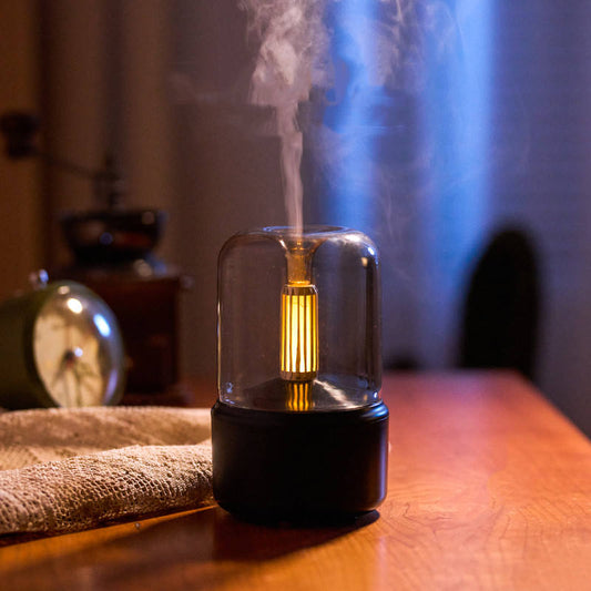 Candlelight Aroma Diffuser – USB Cool Mist Humidifier