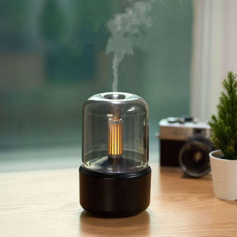 Candlelight Aroma Diffuser – USB Cool Mist Humidifier