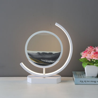 Sand Art Lamp – Moving Quicksand Painting with LED Halo Light