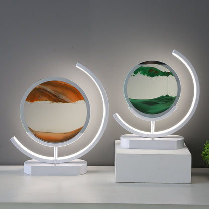 Sand Art Lamp – Moving Quicksand Painting with LED Halo Light