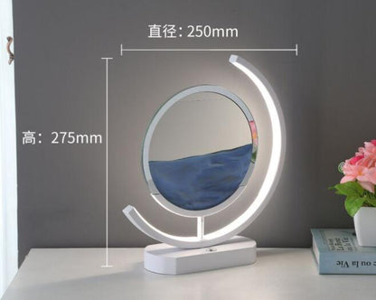 Sand Art Lamp – Moving Quicksand Painting with LED Halo Light