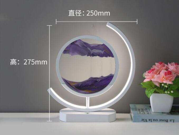 Sand Art Lamp – Moving Quicksand Painting with LED Halo Light