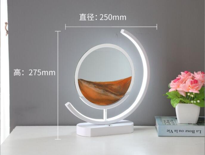 Sand Art Lamp – Moving Quicksand Painting with LED Halo Light
