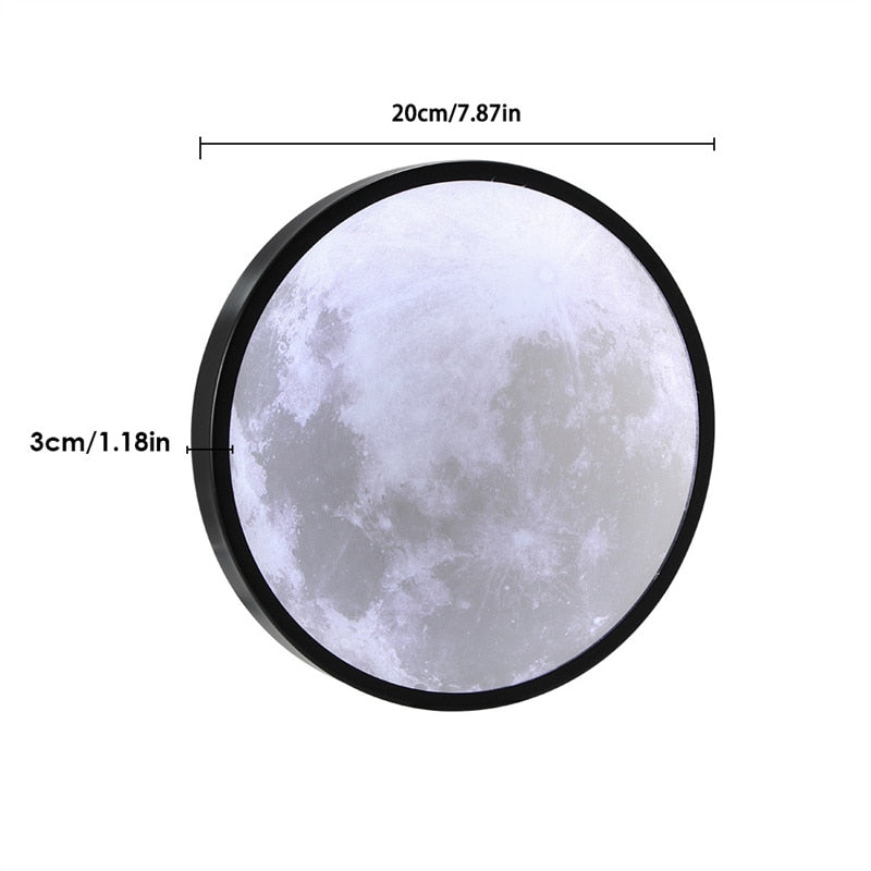 Moon Mirror LED Wall Light – Backlit Celestial Makeup Mirror