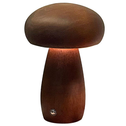 Rechargeable Mushroom Table Lamp – Touch-Controlled Ambient Light
