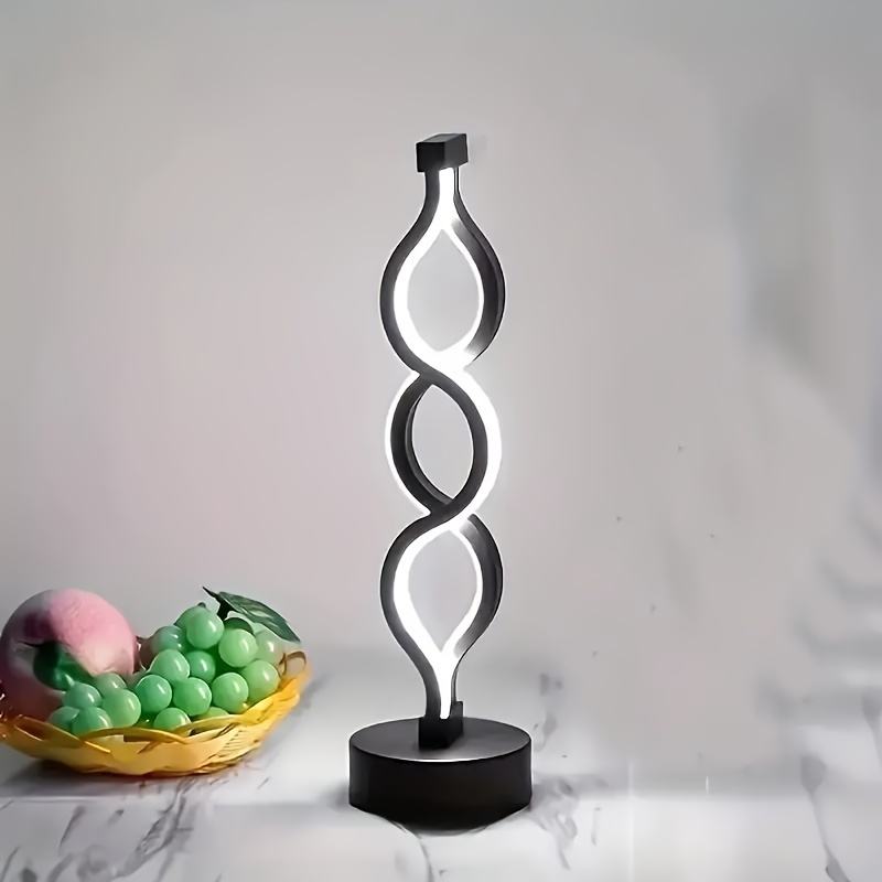 Sculptural Infinity LED Table Lamp – Rechargeable