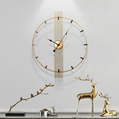 60cm Gold Iron Art Deco Wall Clock