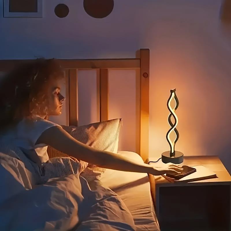 Sculptural Infinity LED Table Lamp – Rechargeable
