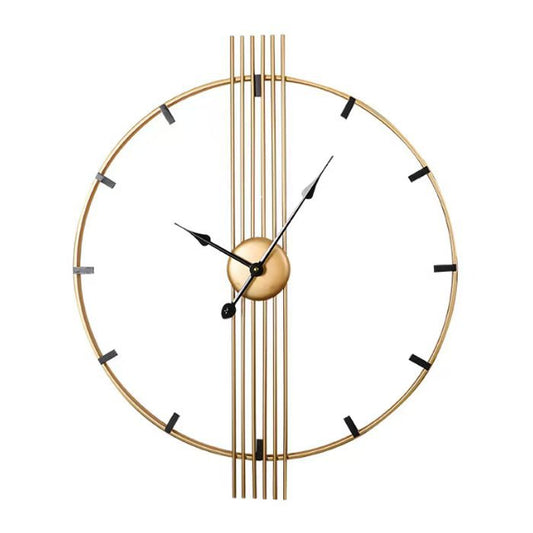 60cm Gold Iron Art Deco Wall Clock